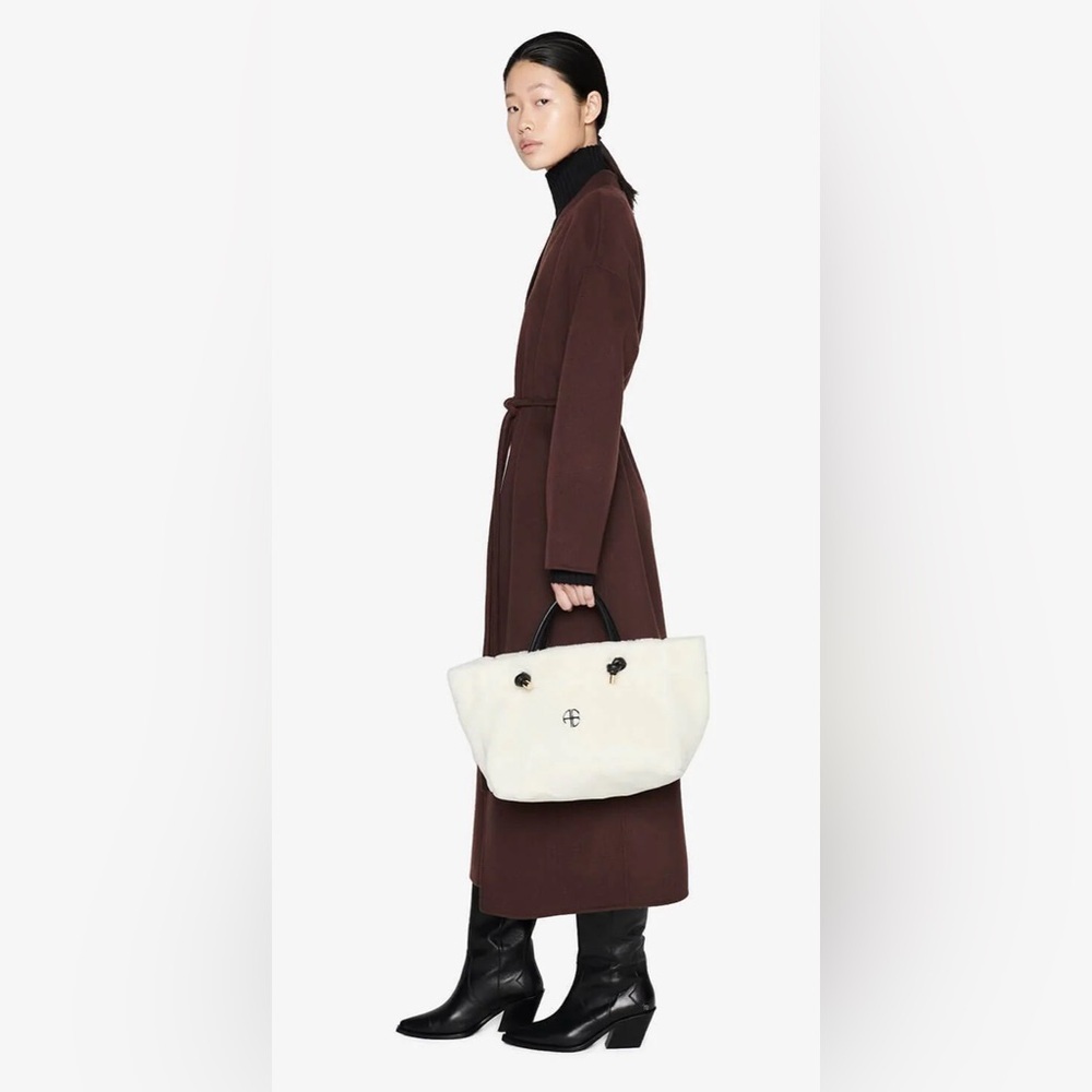 Anine Bing - Mini Saffron Tote in Cream